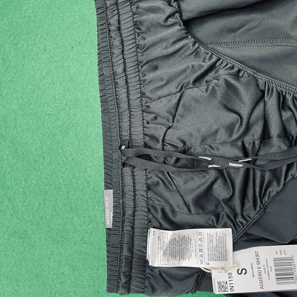 adidas Adizero Essentials Men's 3'' Split Running Shorts Size Small Black